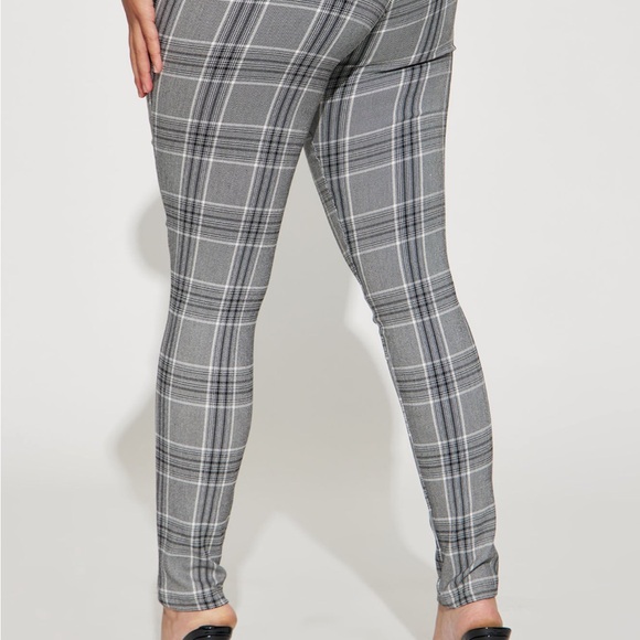 Fashion Nova Pants - Gray Plaid Women's Pants